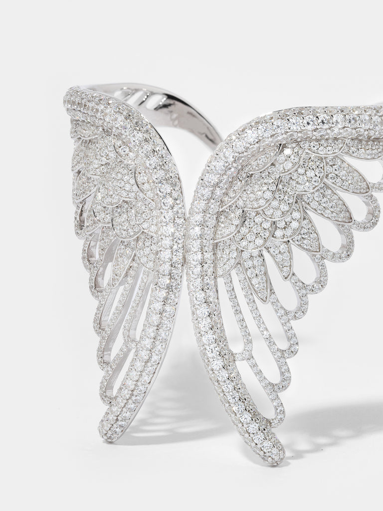 Creative Design Angel Wing Feather Wing Cuff Bracelet Men Women Cool Cuff  Bangles Sports Leisure Jewelry Gift - AliExpress